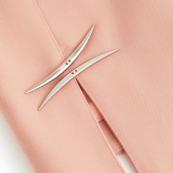 Mugler x HM wool skirt pink US18 - Picture 3 of 9